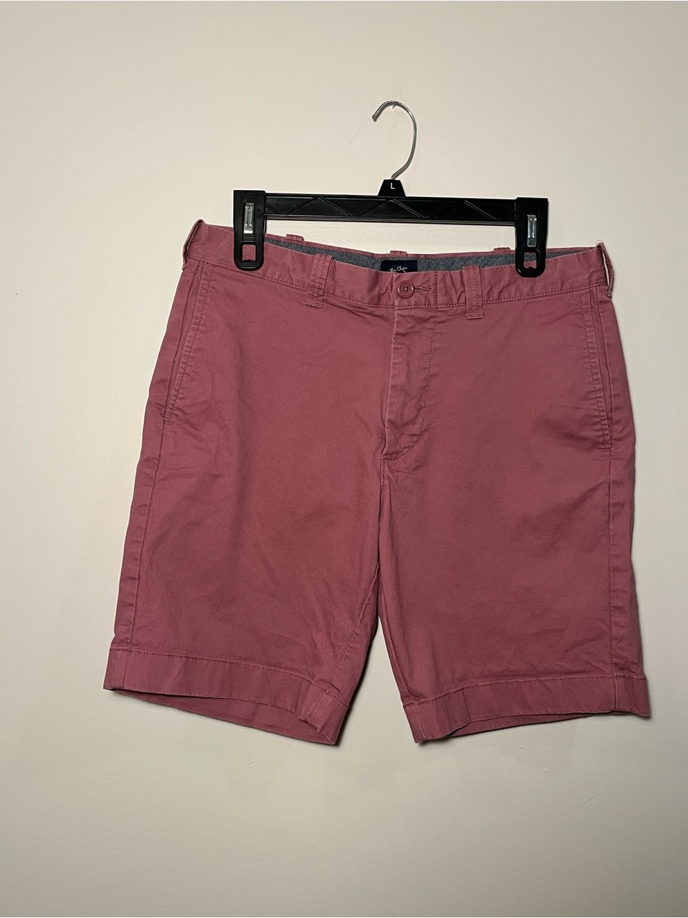 J. Crew Flat Front Chino Shorts in Dusty Mauve
